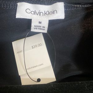 Calvin Klein— Navy Blue V-neck Sleeveless Top Brand New with Tags